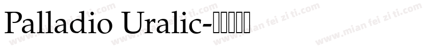Palladio Uralic字体转换